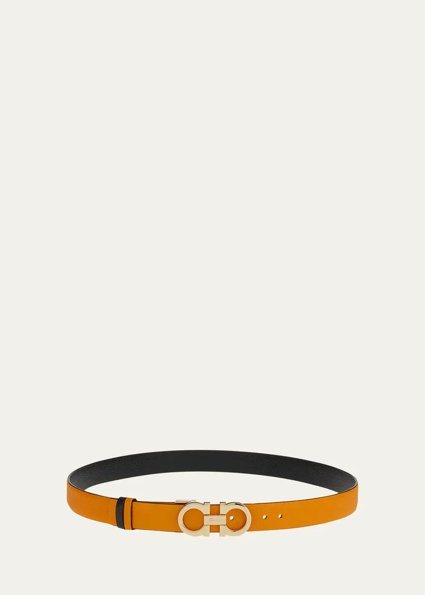 Ferragamo Reversible Leather Gancini Belt | Thumbnail 8