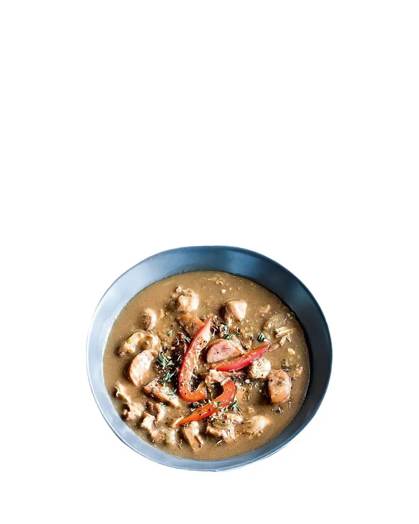 The Cajun Turkey Co Chicken and Andouille Sausage Gumbo | Image 1 The Cajun Turkey Co Chicken and Andouille Sausage Gumbo | Image 1