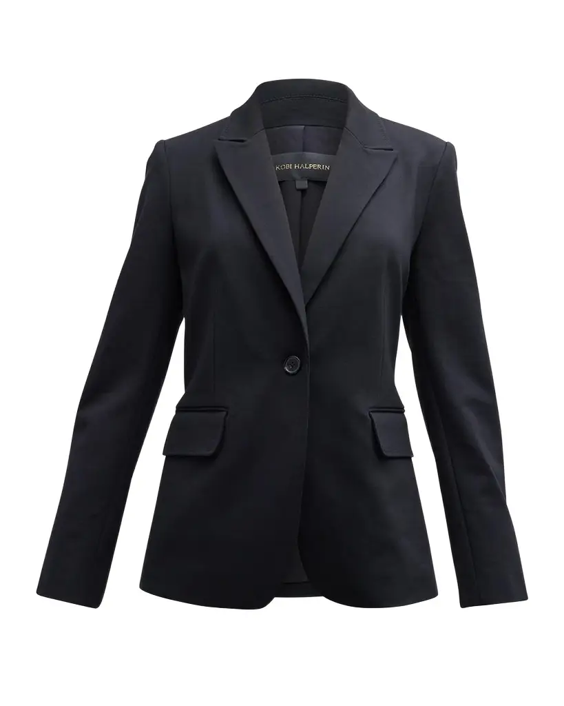 Kobi Halperin Collette Peak-Lapel Single-Button Jacket | Image 1 Kobi Halperin Collette Peak-Lapel Single-Button Jacket | Image 1