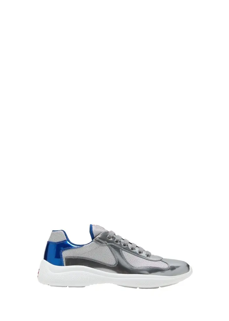 Prada Men's America's Cup Metallic Bike Sneakers | Image 1 Prada Men's America's Cup Metallic Bike Sneakers | Image 1