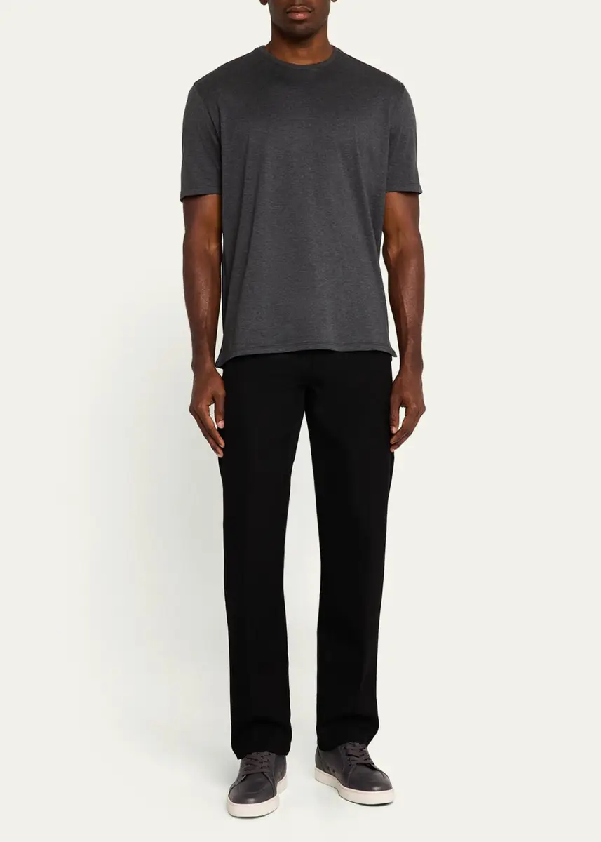 Cesare Attolini Men's Cotton Crew T-Shirt | Thumbnail 6 Cesare Attolini Men's Cotton Crew T-Shirt | Thumbnail 6
