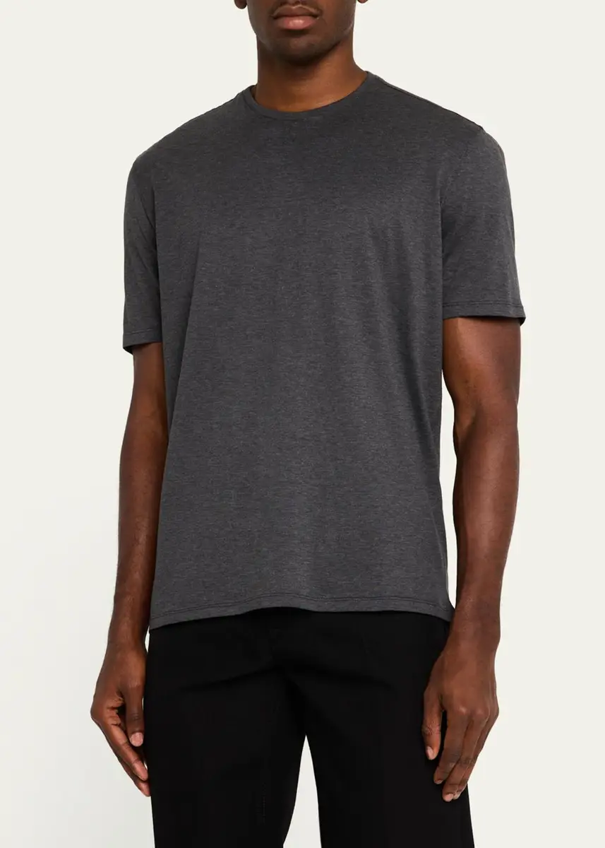 Cesare Attolini Men's Cotton Crew T-Shirt | Thumbnail 8 Cesare Attolini Men's Cotton Crew T-Shirt | Thumbnail 8
