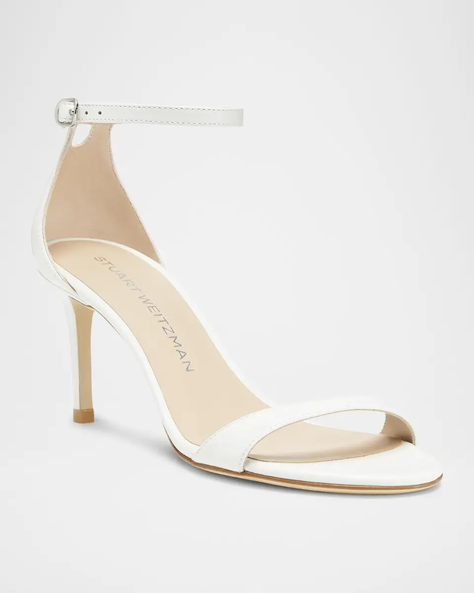 Stuart Weitzman Nudist Leather Ankle-Strap Sandals | Thumbnail 2 Stuart Weitzman Nudist Leather Ankle-Strap Sandals | Thumbnail 2