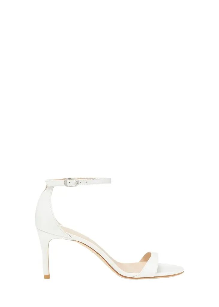 Stuart Weitzman Nudist Leather Ankle-Strap Sandals | Image 1 Stuart Weitzman Nudist Leather Ankle-Strap Sandals | Image 1