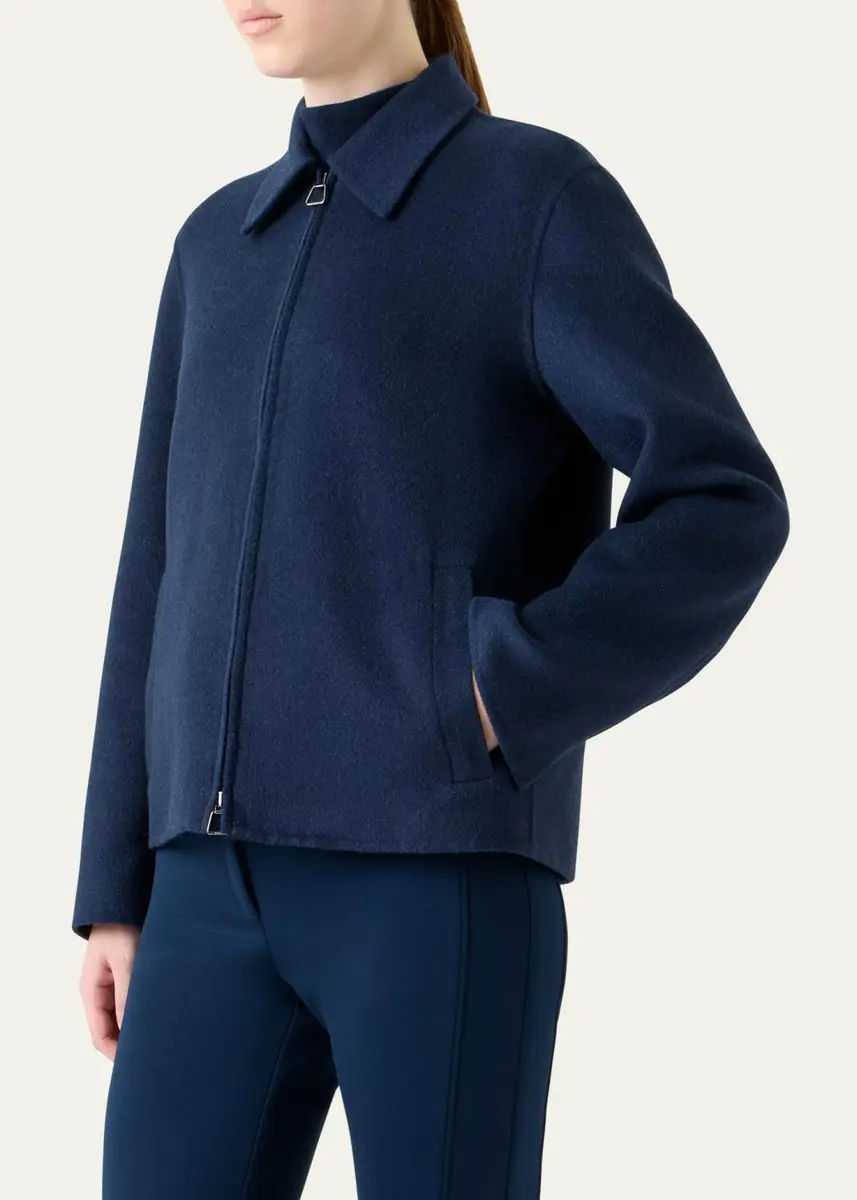 Akris Dylan Cashmere Double-Face Zip Jacket | Thumbnail 4 Akris Dylan Cashmere Double-Face Zip Jacket | Thumbnail 4