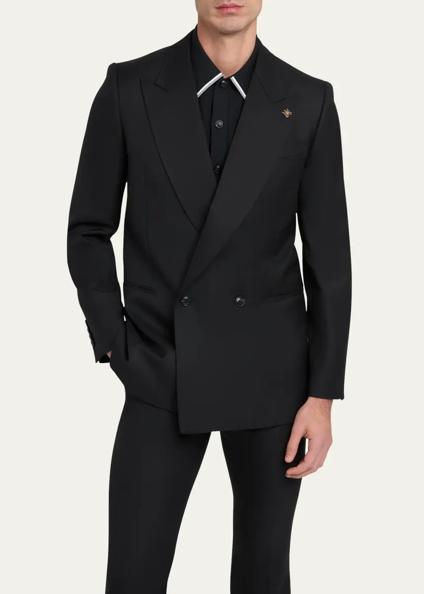 AMIRI Men's MA Double-Breasted Wool Blazer | Thumbnail 4 AMIRI Men's MA Double-Breasted Wool Blazer | Thumbnail 4