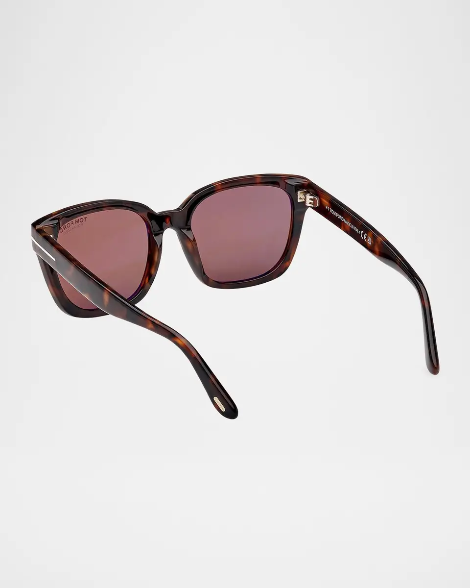 Tom Ford Haylay Acetate Rectangle Sunglasses | Thumbnail 2 Tom Ford Haylay Acetate Rectangle Sunglasses | Thumbnail 2