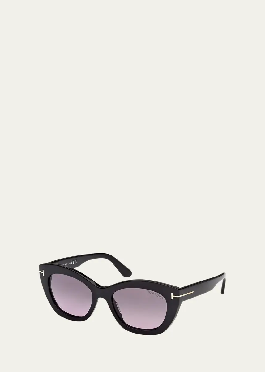 Tom Ford Linda-02 Polarized Acetate Cat-Eye Sunglasses | Thumbnail 2 Tom Ford Linda-02 Polarized Acetate Cat-Eye Sunglasses | Thumbnail 2