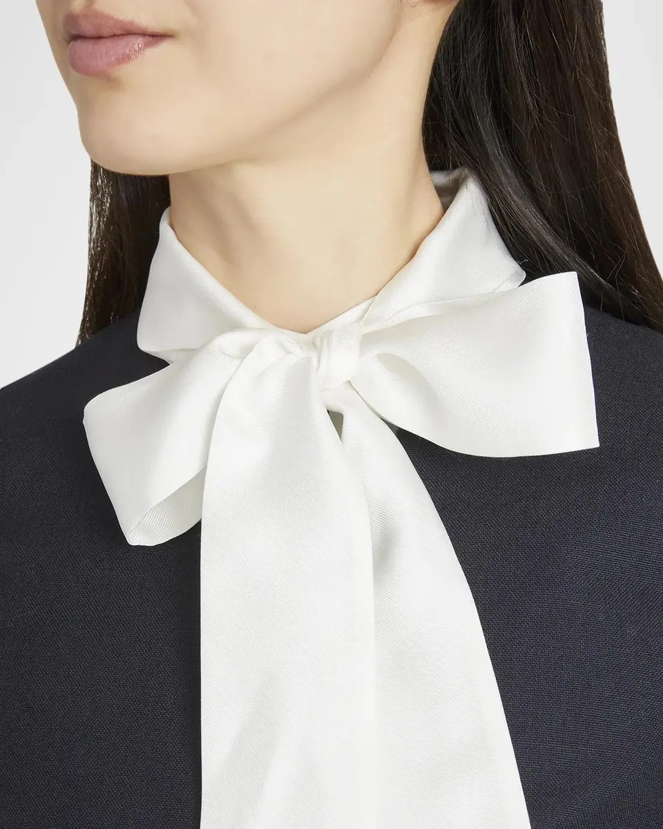 Thom Browne Tie-Neck Straight Shift Dress | Thumbnail 5 Thom Browne Tie-Neck Straight Shift Dress | Thumbnail 5
