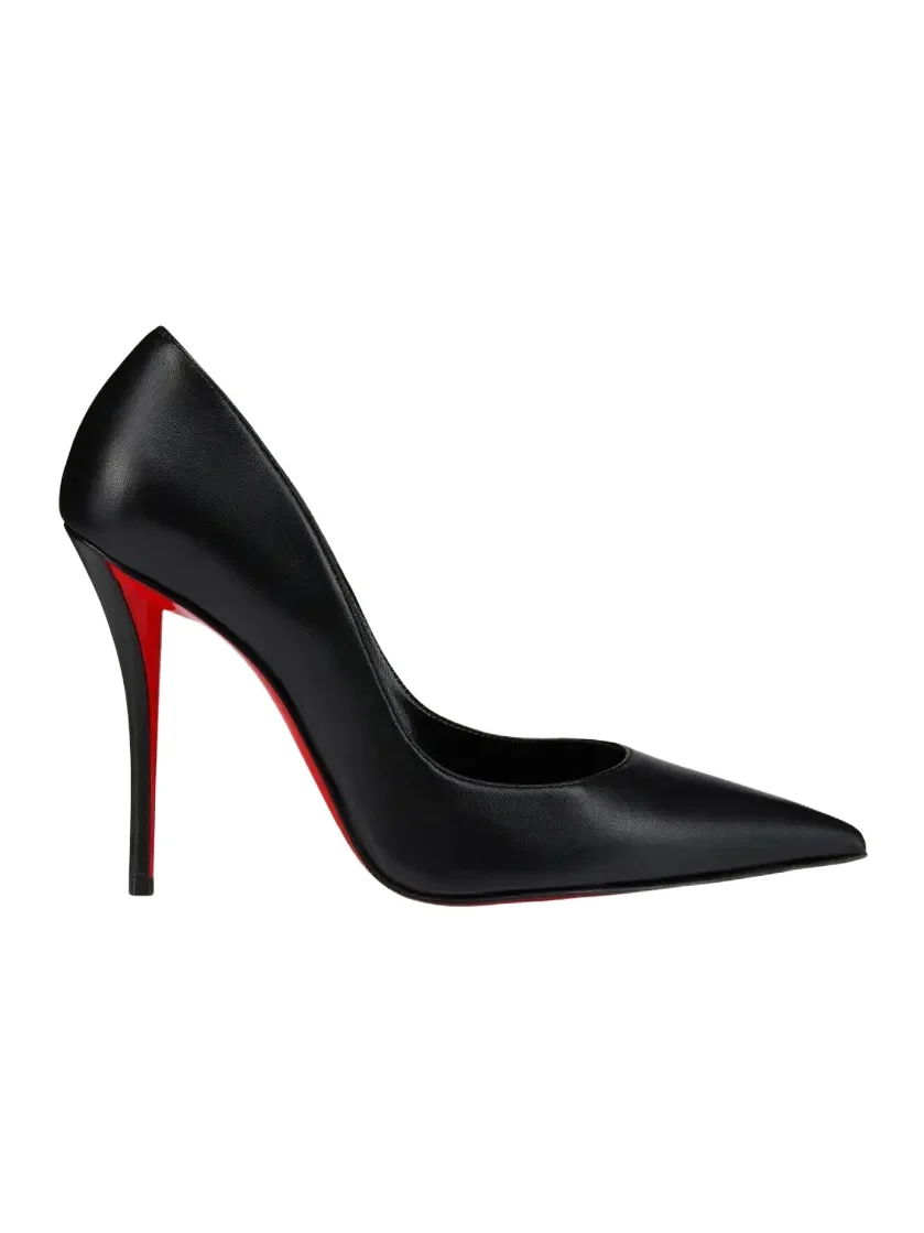 100mm Miss Z Leather Pointed-Toe Pumps