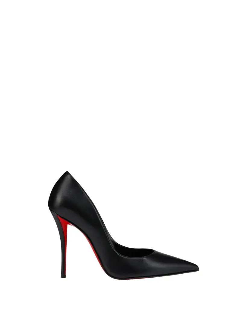 Christian Louboutin 100mm Miss Z Leather Pointed-Toe Pumps | Image 1 Christian Louboutin 100mm Miss Z Leather Pointed-Toe Pumps | Image 1
