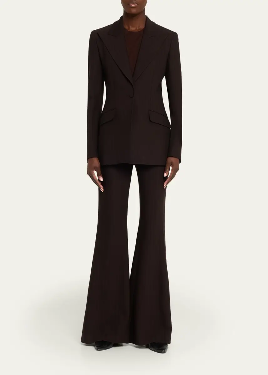 Gabriela Hearst Rhein Herringbone Flare Pants | Thumbnail 2 Gabriela Hearst Rhein Herringbone Flare Pants | Thumbnail 2