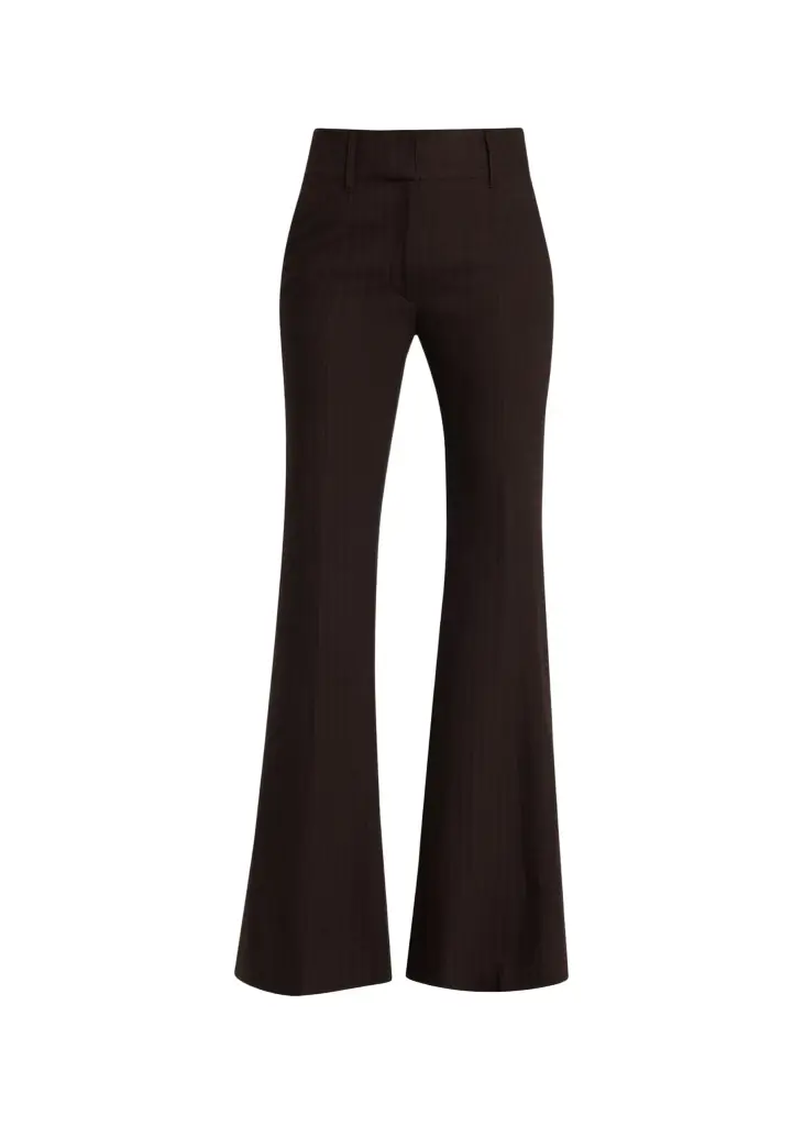 Gabriela Hearst Rhein Herringbone Flare Pants