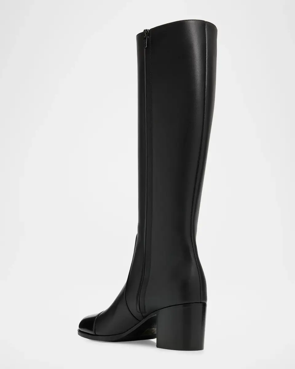 Valentino Garavani 60mm Zimmy Leather Knee-High Boots | Thumbnail 4