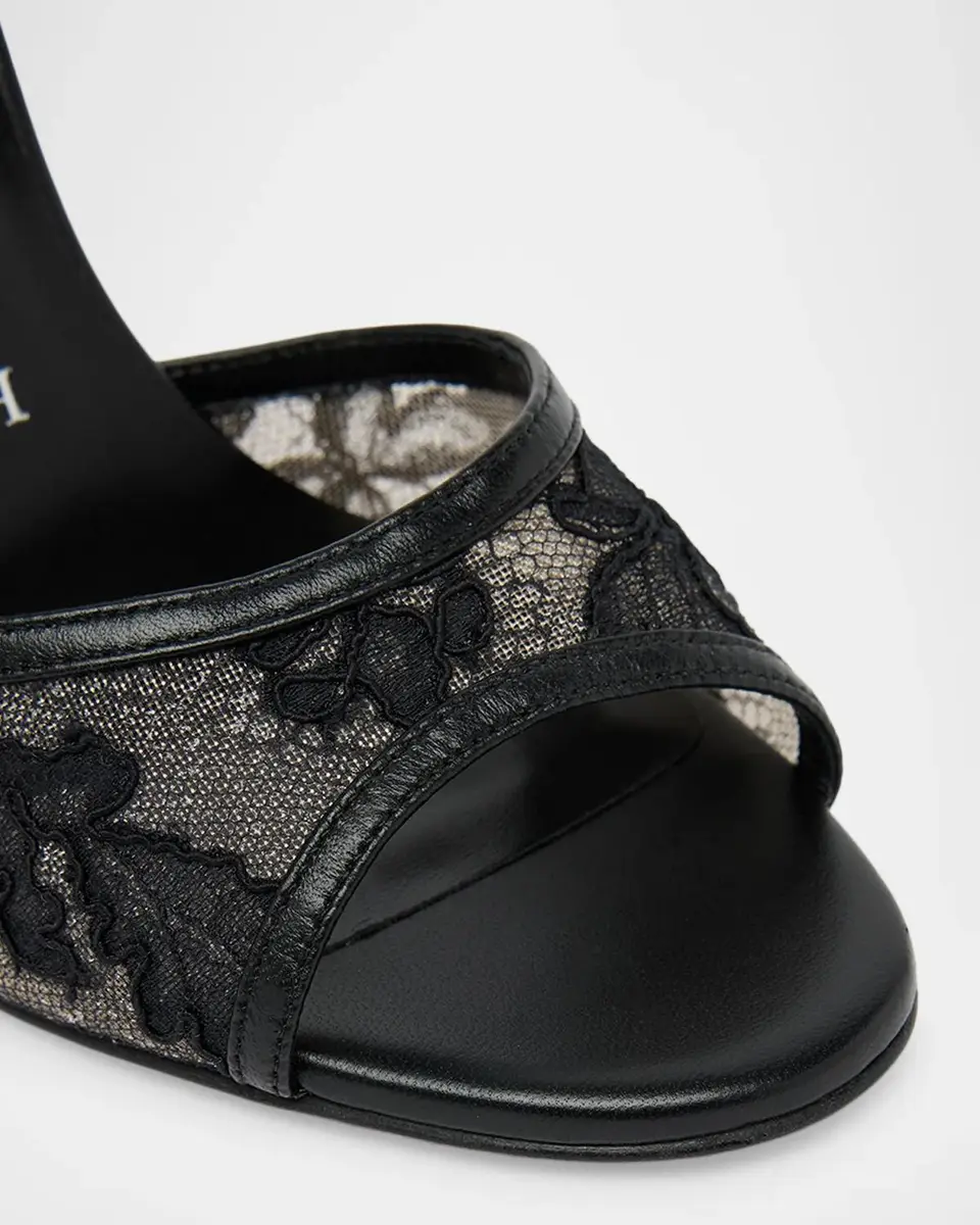 Christian Louboutin 100mm Miss Z Lace Slingback Sandals | Thumbnail 3 Christian Louboutin 100mm Miss Z Lace Slingback Sandals | Thumbnail 3
