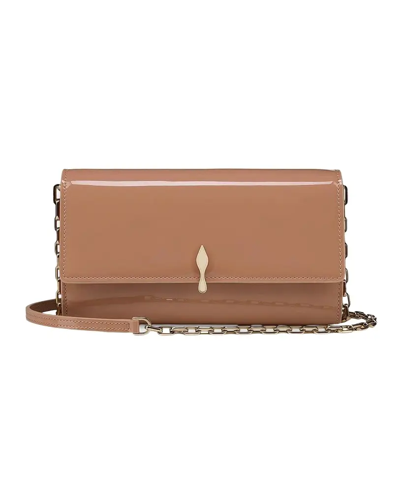 Christian Louboutin Bettina Wallet on Chain in Glossy Leather | Image 1 Christian Louboutin Bettina Wallet on Chain in Glossy Leather | Image 1