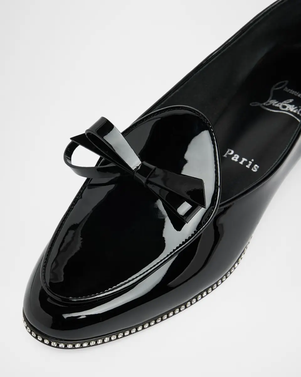 Christian Louboutin Mocastrass Embellished Patent Leather Loafers | Thumbnail 3 Christian Louboutin Mocastrass Embellished Patent Leather Loafers | Thumbnail 3