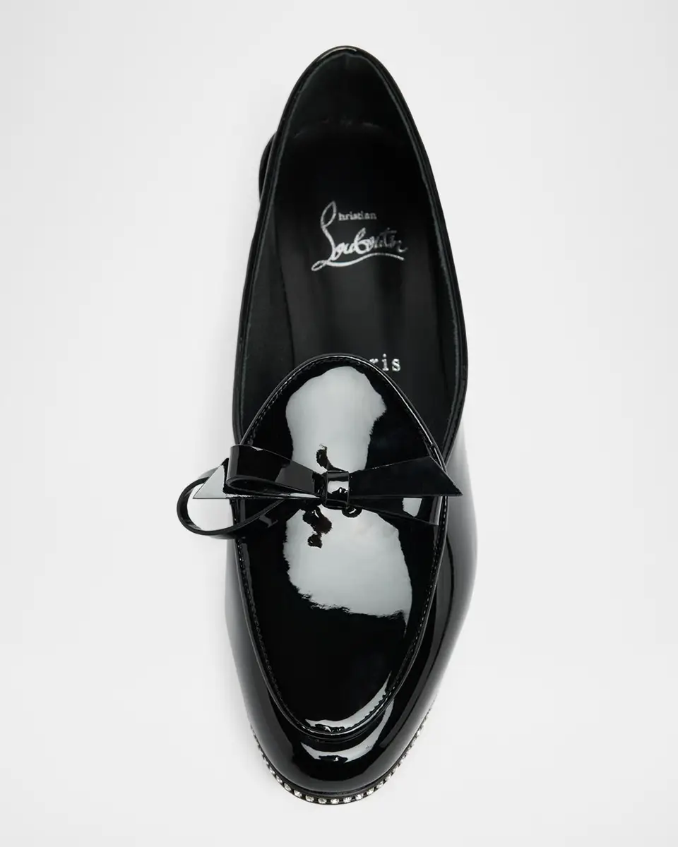 Christian Louboutin Mocastrass Embellished Patent Leather Loafers | Thumbnail 4 Christian Louboutin Mocastrass Embellished Patent Leather Loafers | Thumbnail 4