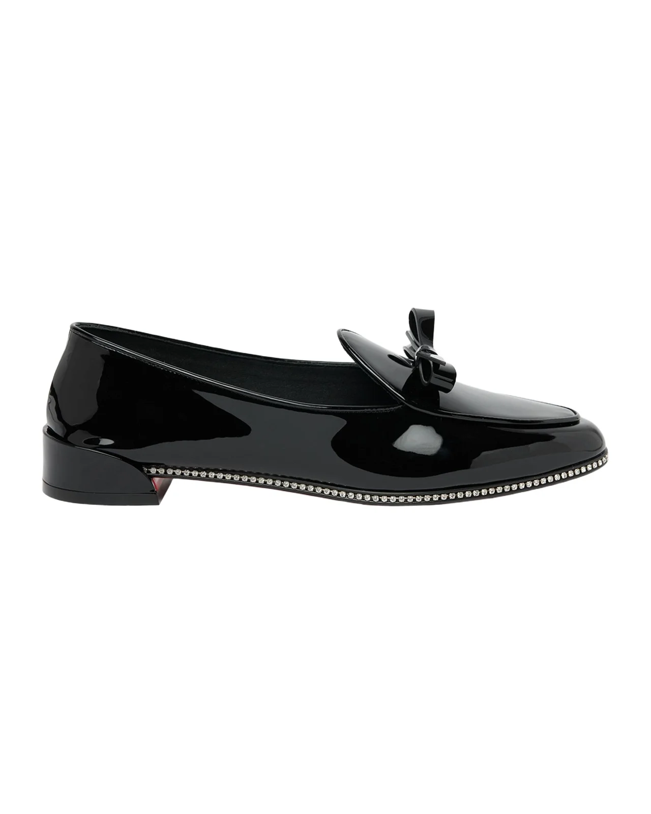 Mocastrass Embellished Patent Leather Loafers