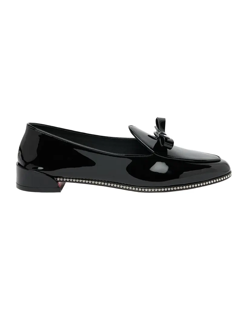 Christian Louboutin Mocastrass Embellished Patent Leather Loafers | Image 1 Christian Louboutin Mocastrass Embellished Patent Leather Loafers | Image 1