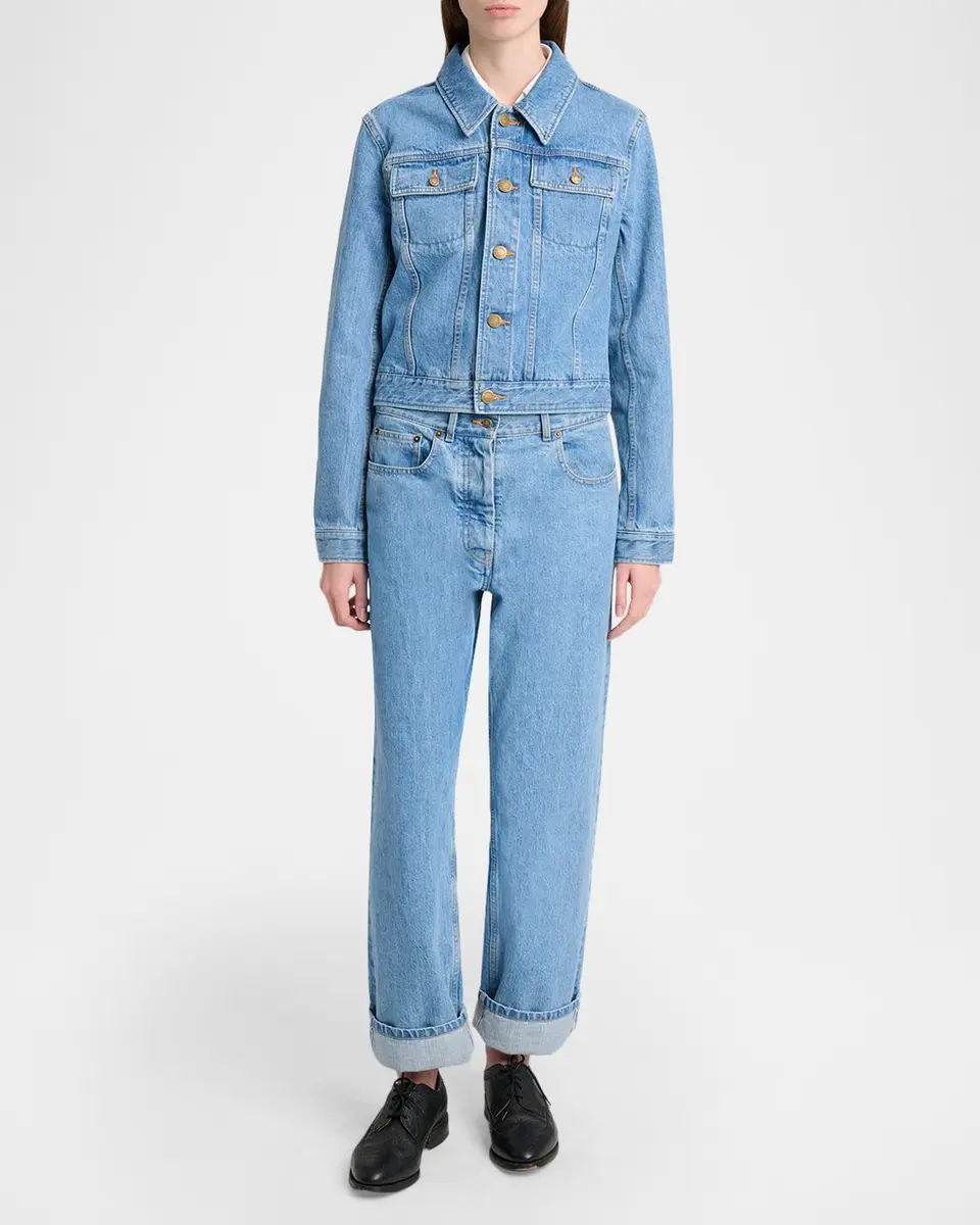 Thom Browne Shrunken-Fit Denim Jacket | Thumbnail 2