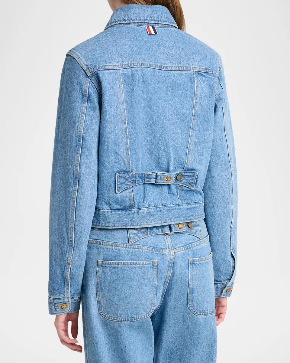 Thom Browne Shrunken-Fit Denim Jacket | Thumbnail 3