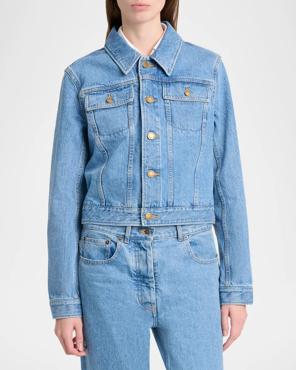 Thom Browne Shrunken-Fit Denim Jacket | Thumbnail 4