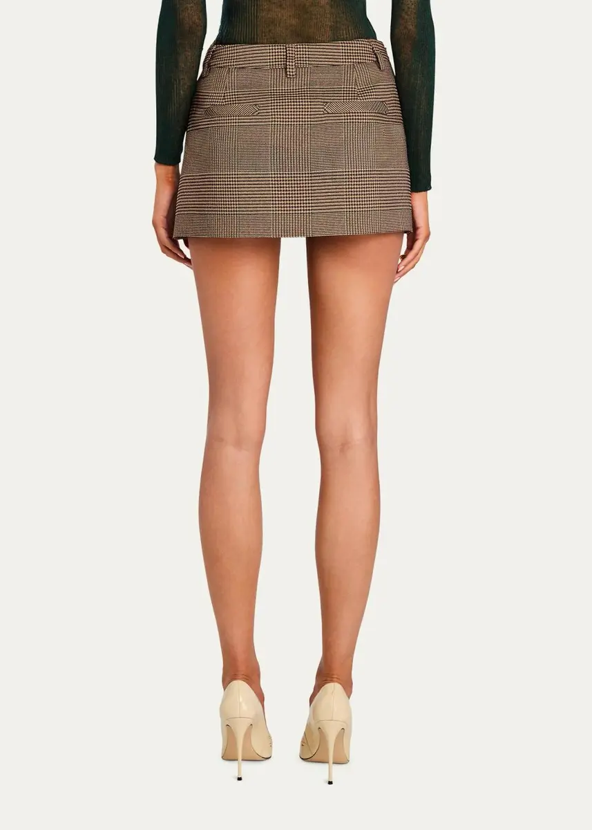 SEROYA Valkiria Houndstooth Mini Skort | Thumbnail 3 SEROYA Valkiria Houndstooth Mini Skort | Thumbnail 3
