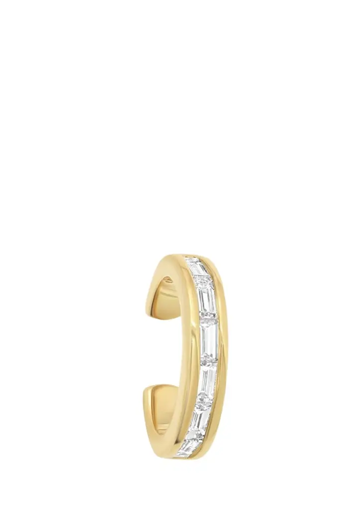 SARA WEINSTOCK Papua 18K Gold & Diamond Thin Ear Cuff | Image 1 SARA WEINSTOCK Papua 18K Gold & Diamond Thin Ear Cuff | Image 1