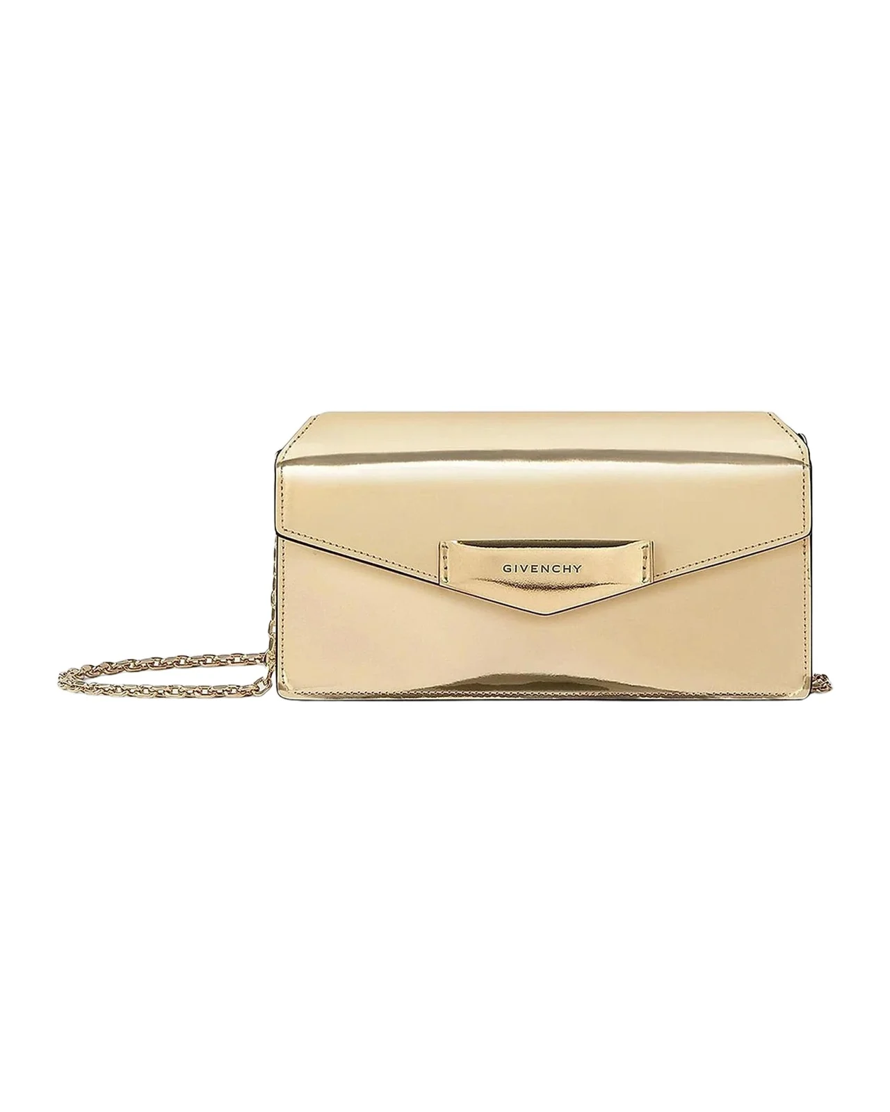 Givenchy Antigona Wallet on Chain in Mirror Leather