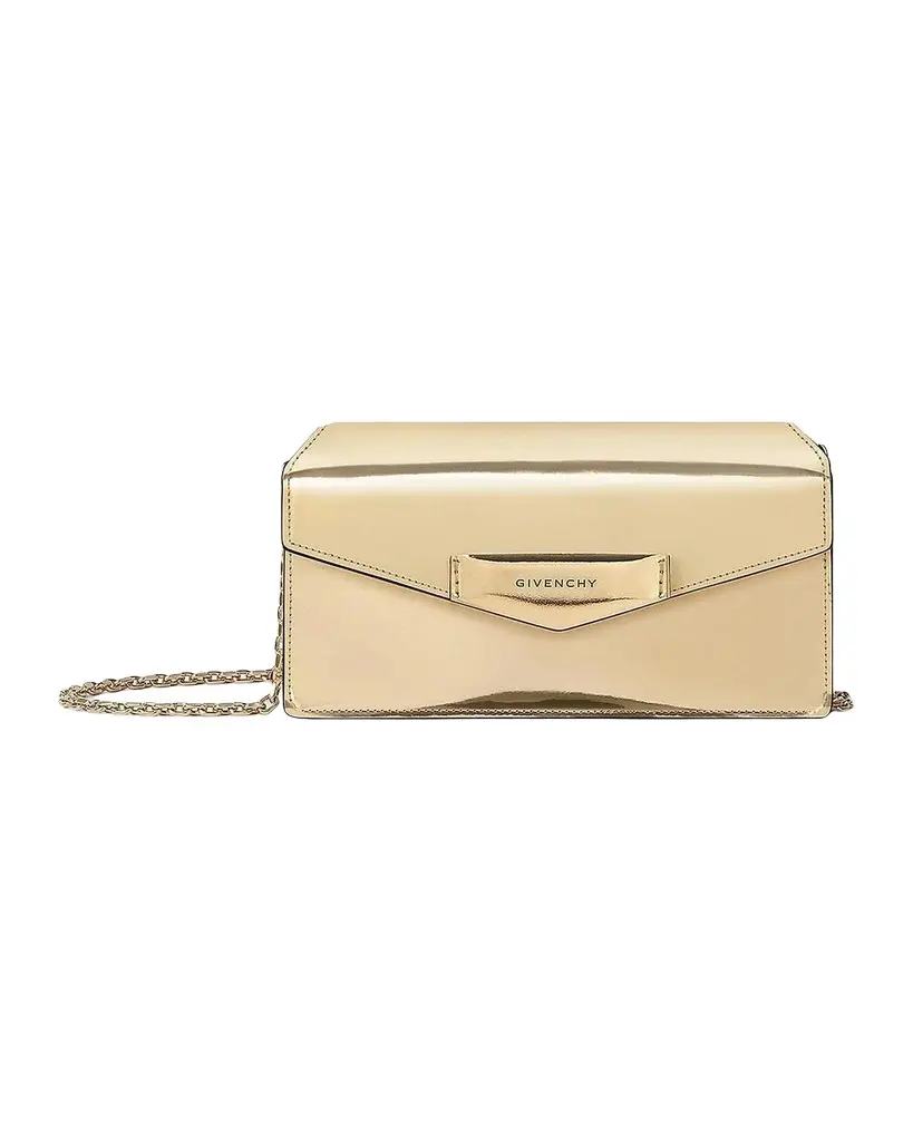 Givenchy Antigona Wallet on Chain in Mirror Leather | Image 1 Givenchy Antigona Wallet on Chain in Mirror Leather | Image 1