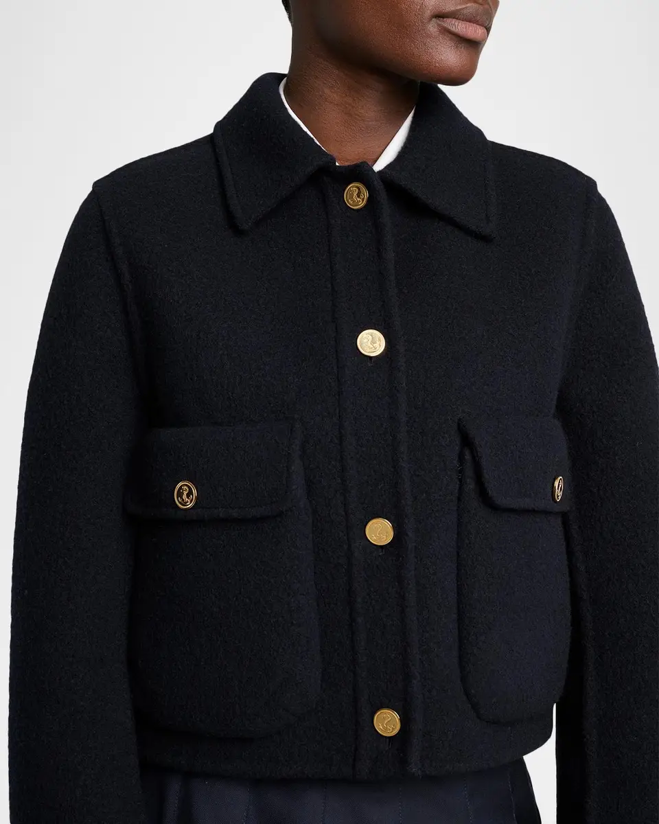 Thom Browne Brushed Wool Single-Breasted Jacket | Thumbnail 5 Thom Browne Brushed Wool Single-Breasted Jacket | Thumbnail 5