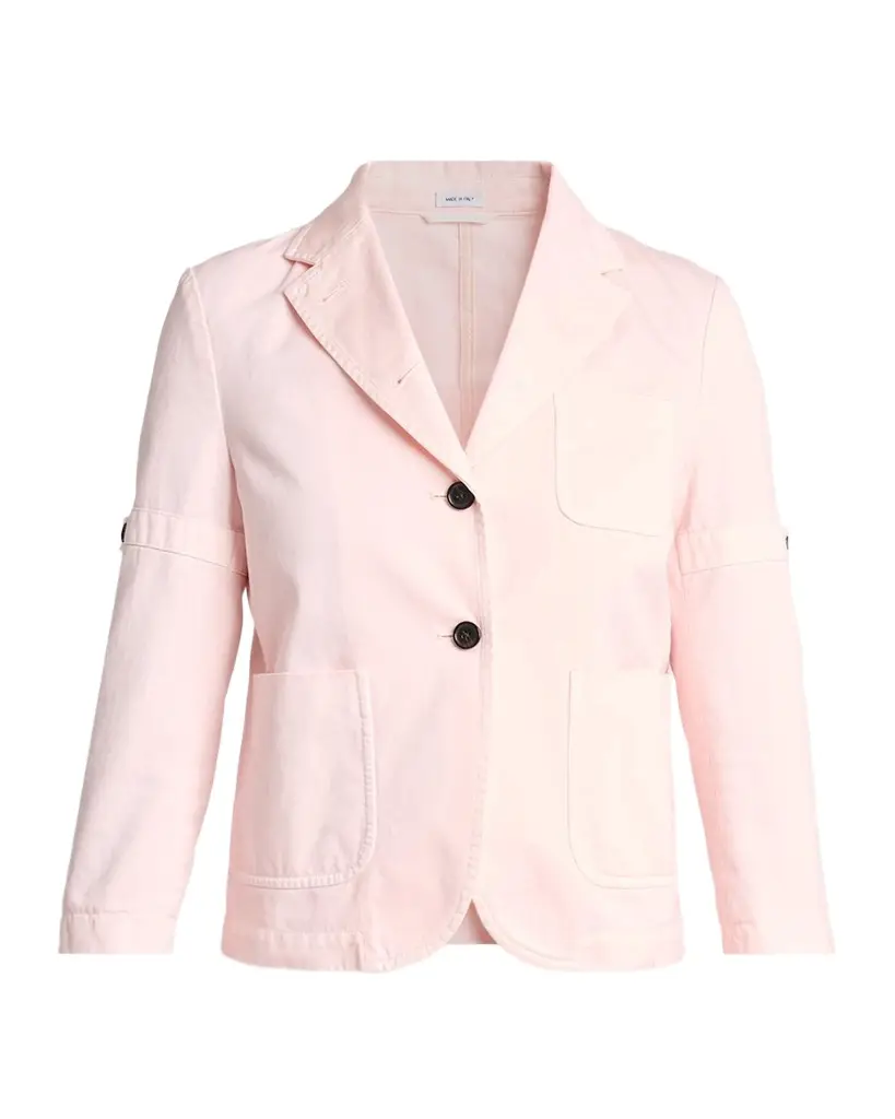 Thom Browne Single-Breasted Denim Shrunken Sport Coat | Image 1 Thom Browne Single-Breasted Denim Shrunken Sport Coat | Image 1