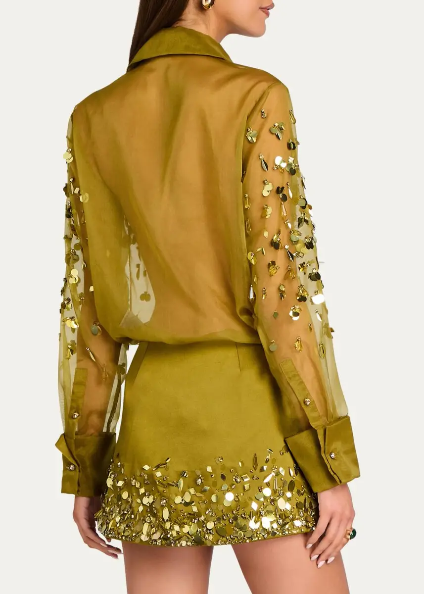 Retrofête Quilly Embroidered Blouse | Thumbnail 3 Retrofête Quilly Embroidered Blouse | Thumbnail 3