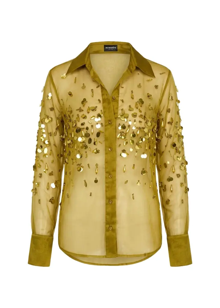 Retrofête Quilly Embroidered Blouse
