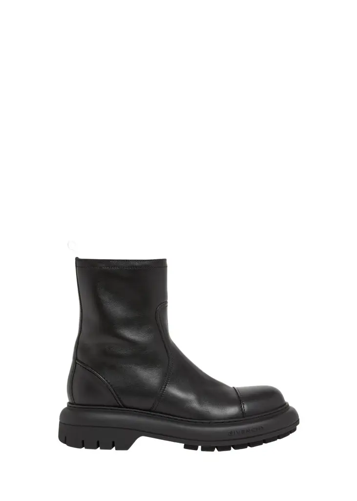Givenchy Men's Leather Biker Ankle Boots | Image 1 Givenchy Men's Leather Biker Ankle Boots | Image 1