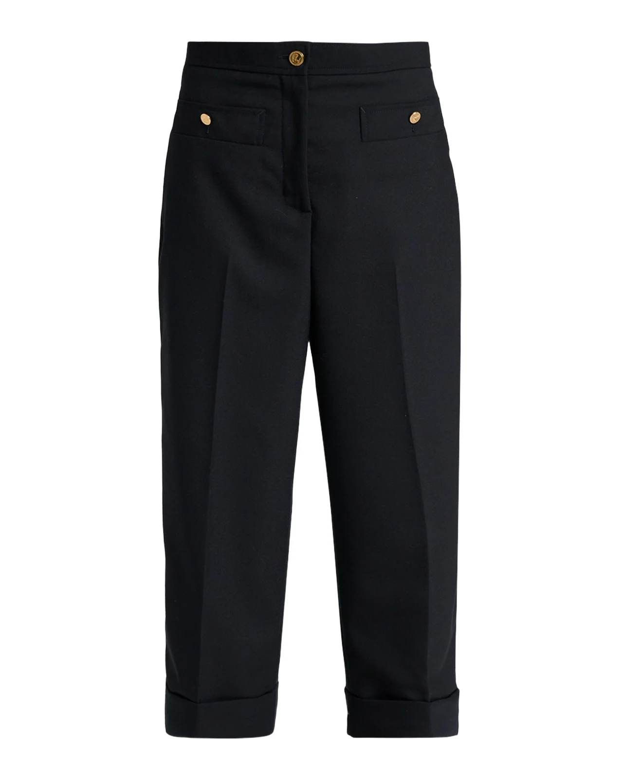 Wool Cardigan-Style Pocket Trousers Wool Cardigan-Style Pocket Trousers