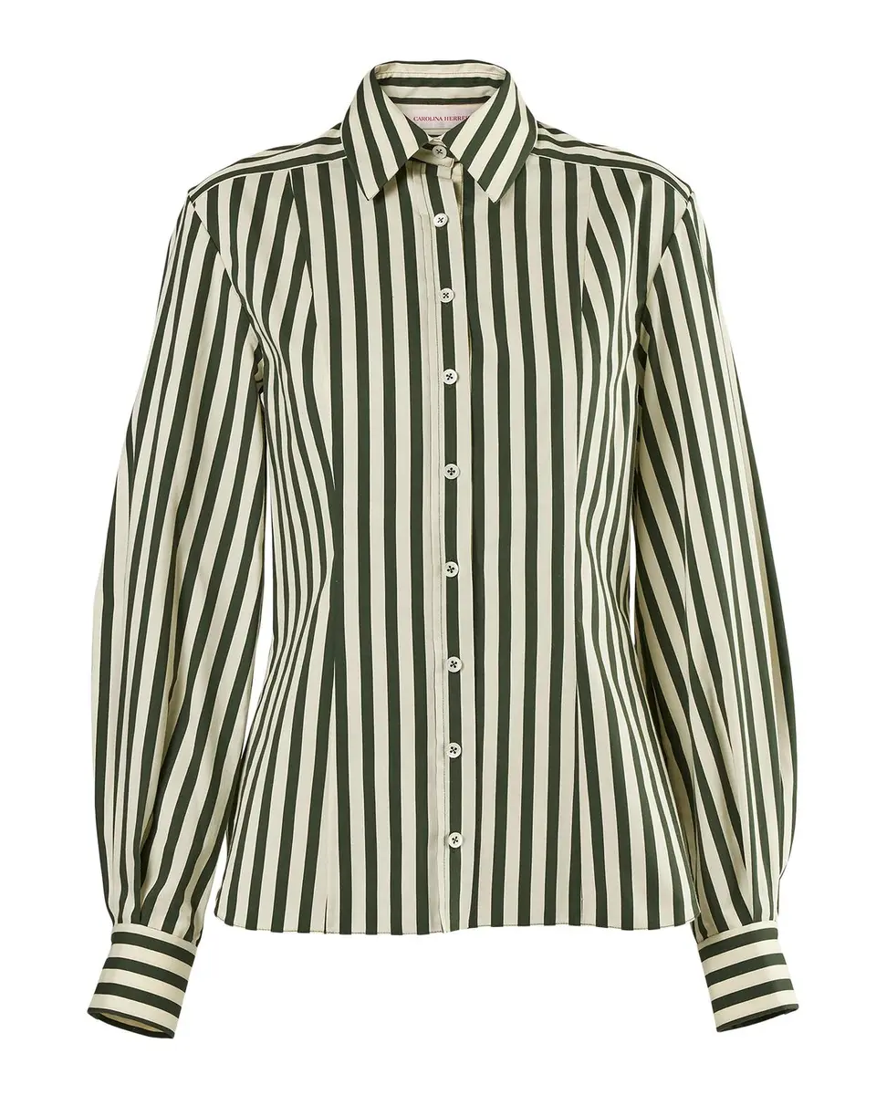 Carolina Herrera Isabella Striped Cotton Shirt | Thumbnail 3 Carolina Herrera Isabella Striped Cotton Shirt | Thumbnail 3