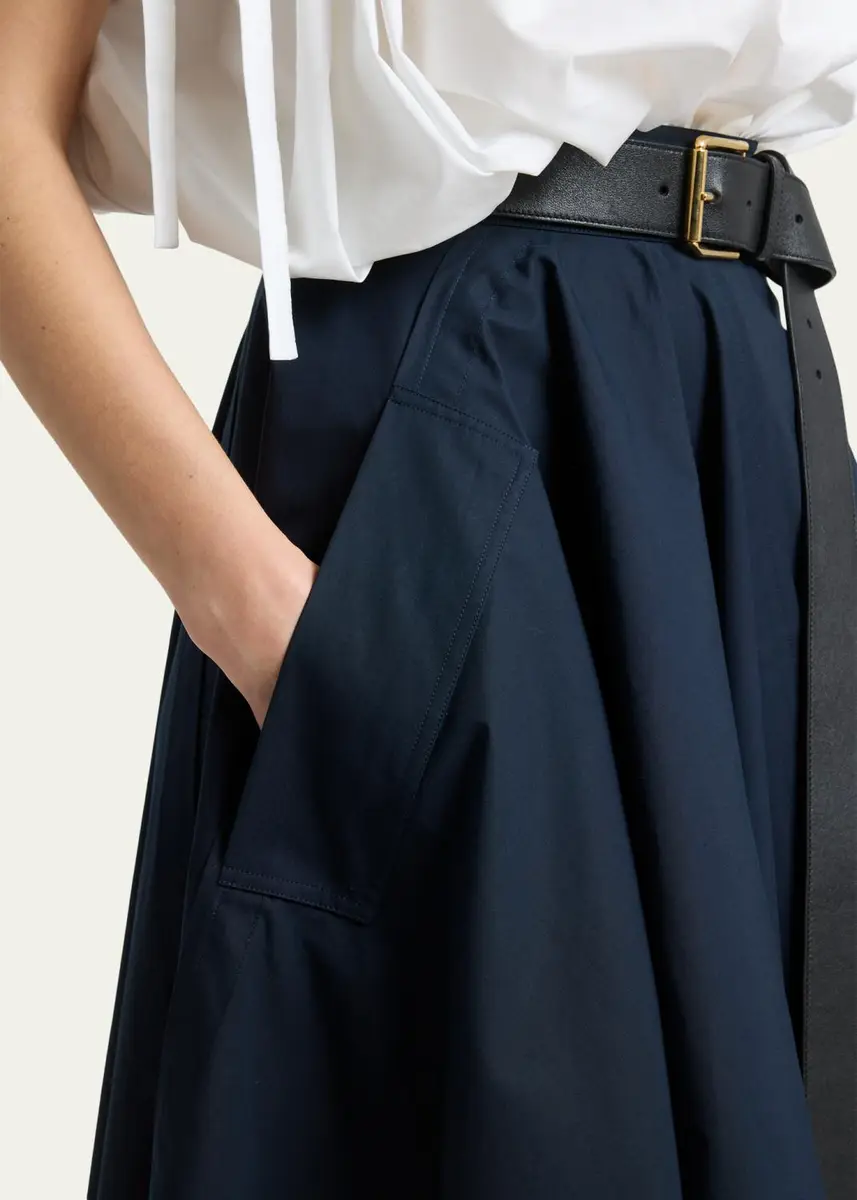 Givenchy Asymmetric Handkerchief Midi Flare Skirt | Thumbnail 5
