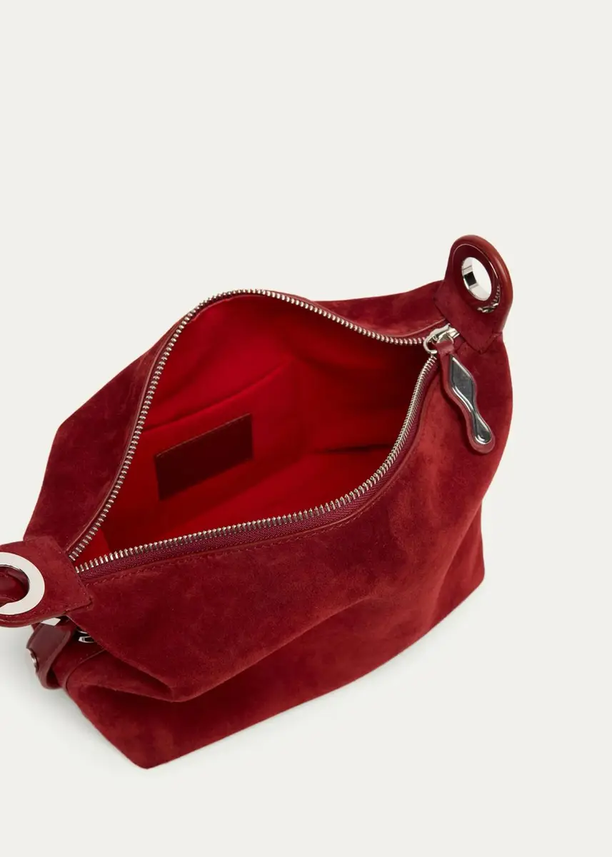 Christian Louboutin Flo Suede Pouch Bag | Thumbnail 2 Christian Louboutin Flo Suede Pouch Bag | Thumbnail 2