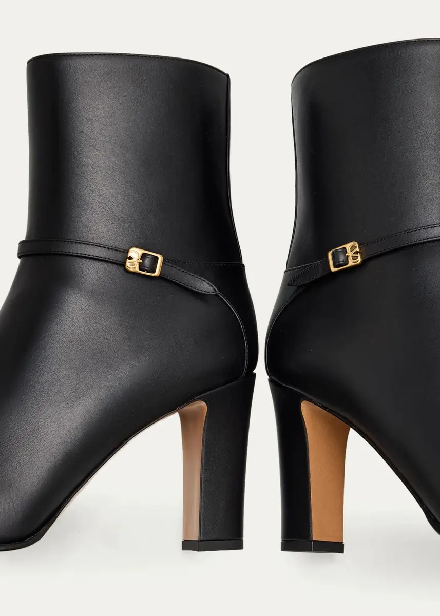 Valentino Garavani 100mm Calfskin Ankle Boots | Thumbnail 3 Valentino Garavani 100mm Calfskin Ankle Boots | Thumbnail 3