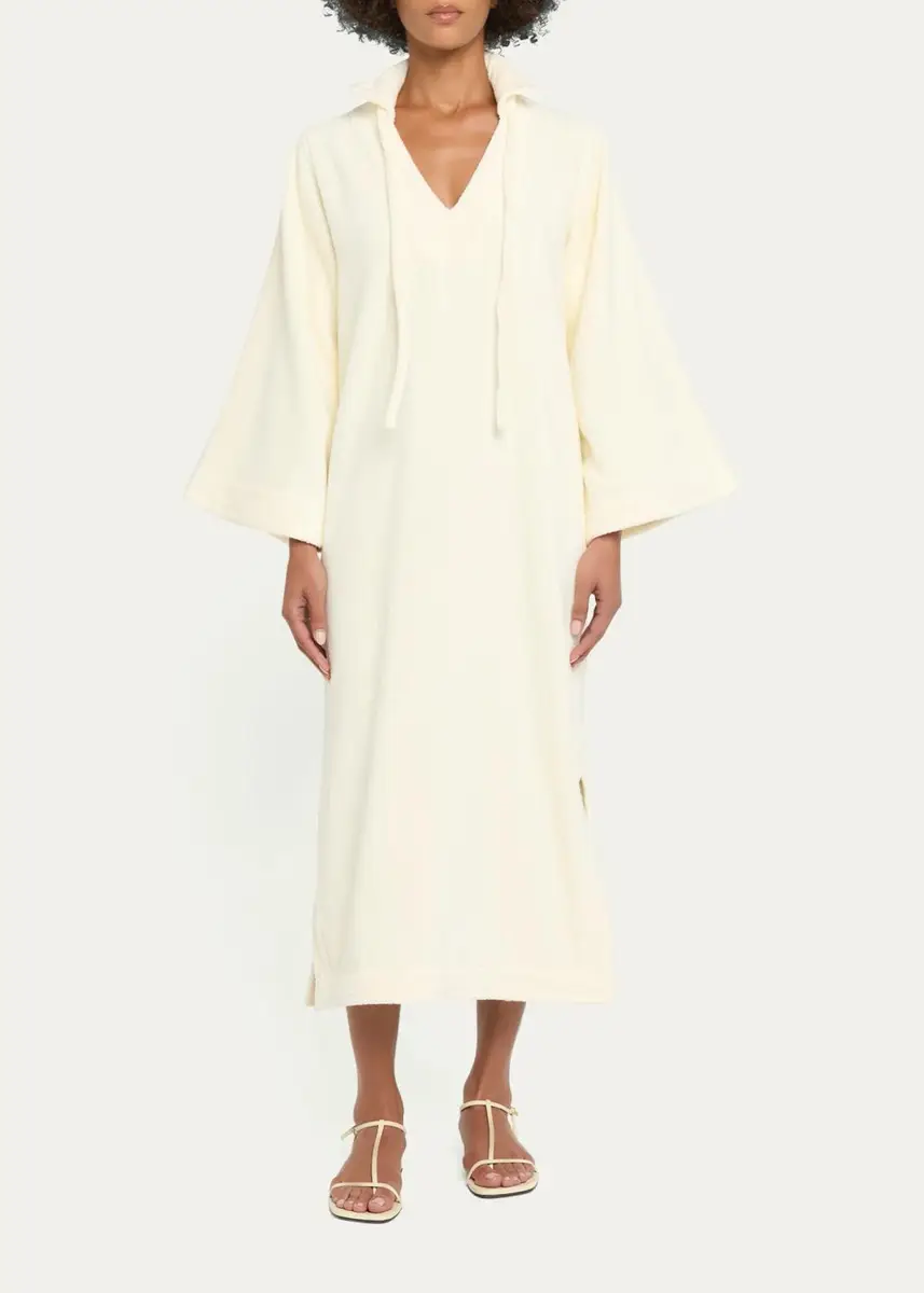 Lisa Marie Fernandez Terry Cloth Tunic Kaftan Coverup | Thumbnail 2 Lisa Marie Fernandez Terry Cloth Tunic Kaftan Coverup | Thumbnail 2