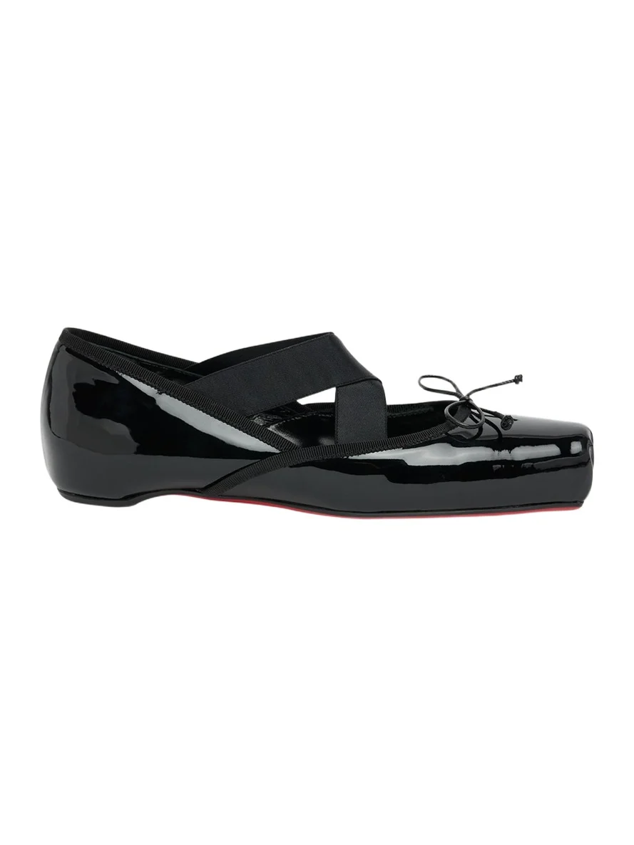 Christian Louboutin Cassiasticina Patent Leather Ballerina Flats