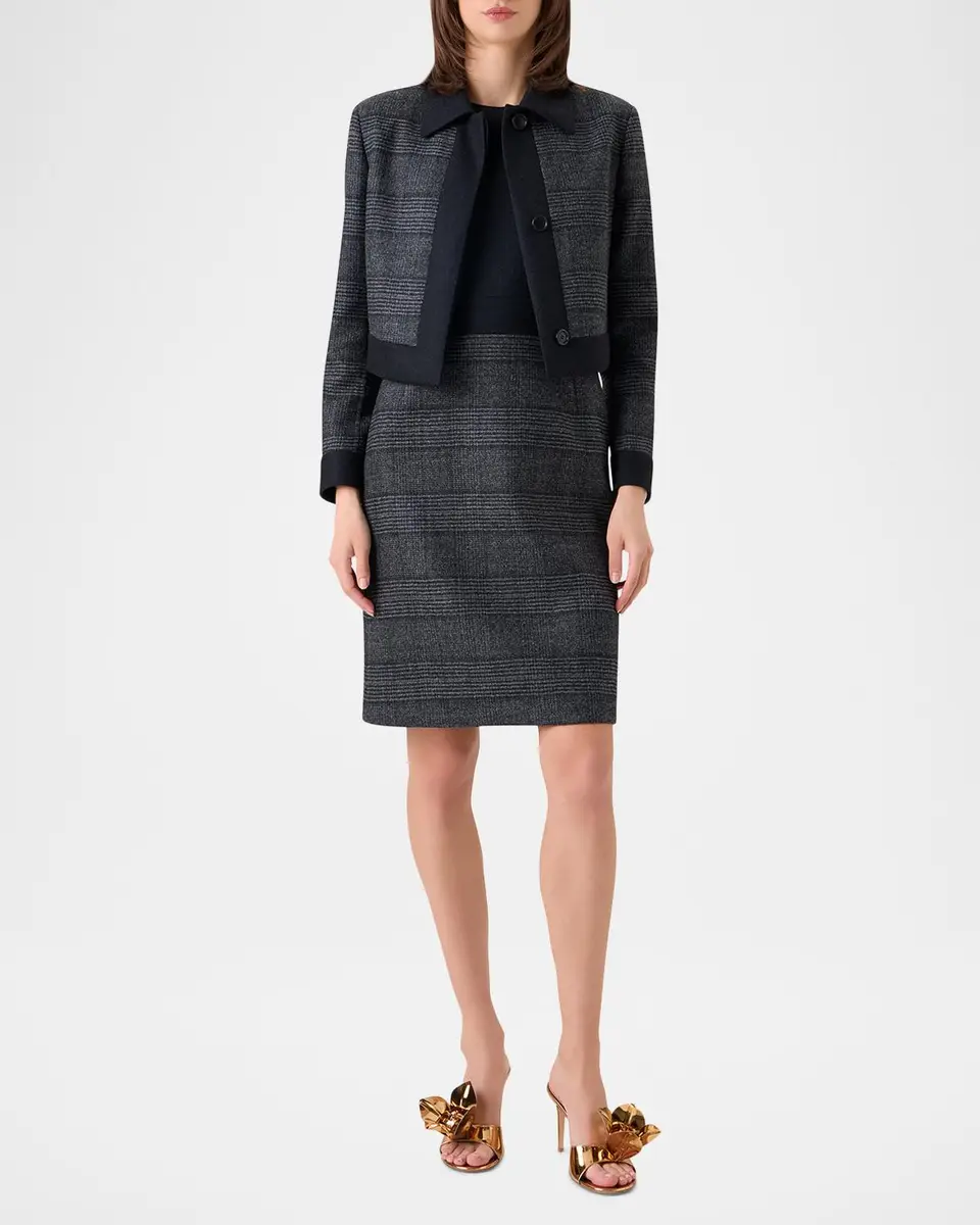 Akris Lewitt Prince of Whales Wool Short Jacket | Thumbnail 2 Akris Lewitt Prince of Whales Wool Short Jacket | Thumbnail 2