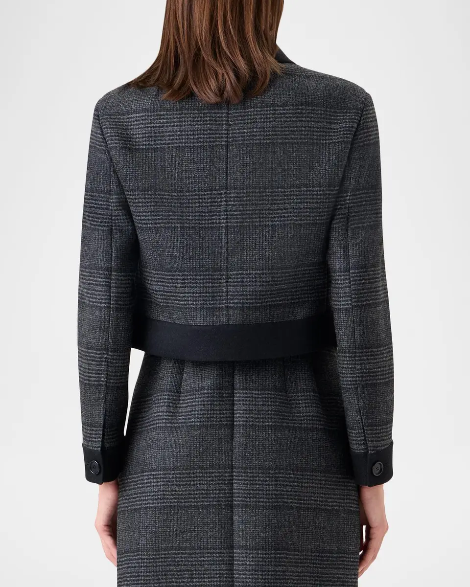Akris Lewitt Prince of Whales Wool Short Jacket | Thumbnail 3 Akris Lewitt Prince of Whales Wool Short Jacket | Thumbnail 3