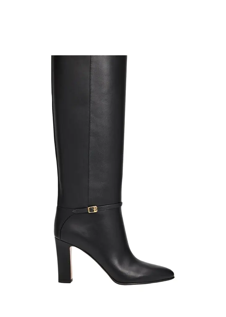 Valentino Garavani 85mm Pattie Leather Knee-High Boots | Image 1 Valentino Garavani 85mm Pattie Leather Knee-High Boots | Image 1