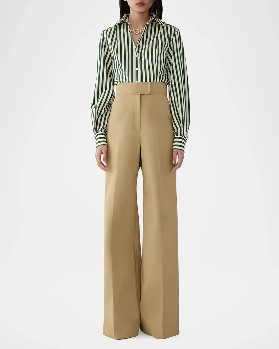 Carolina Herrera Isabella Striped Cotton Shirt | Thumbnail 2