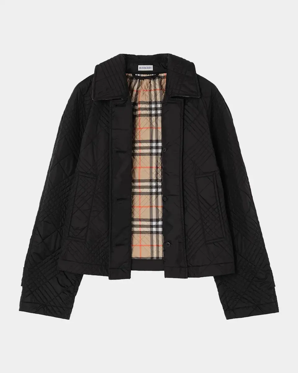 Burberry Tiffield Quilted Nylon Crop Jacket | Thumbnail 2 Burberry Tiffield Quilted Nylon Crop Jacket | Thumbnail 2