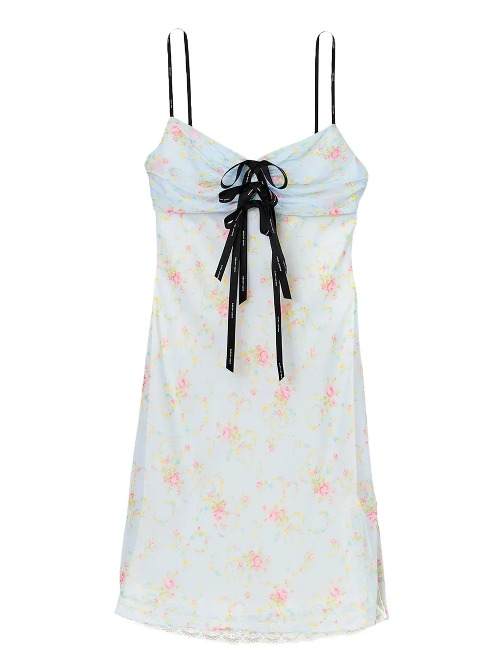 Blurred Floral Chiffon Mini Slip Dress Blurred Floral Chiffon Mini Slip Dress