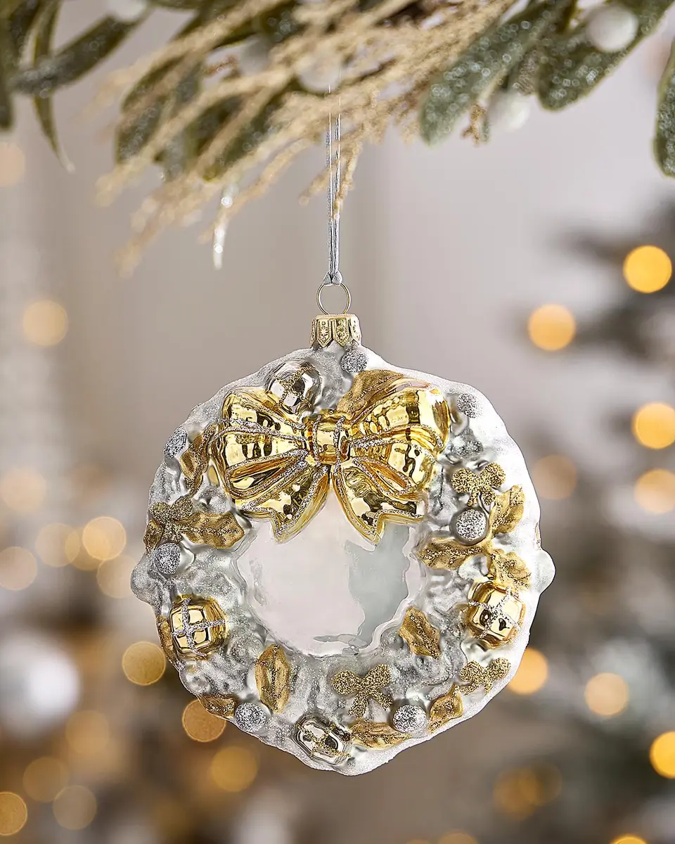 Neiman Marcus Wreath with Presents 2026 Christmas Ornament | Thumbnail 2 Neiman Marcus Wreath with Presents 2026 Christmas Ornament | Thumbnail 2